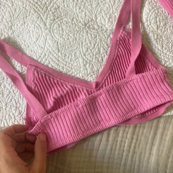 Zara rubbed pink top size S and cardigan M size sells as a set - Picture 9 of 16